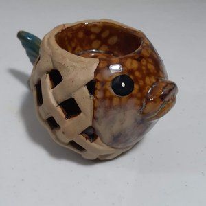 Ceramic Fish Tea light Candle Holder